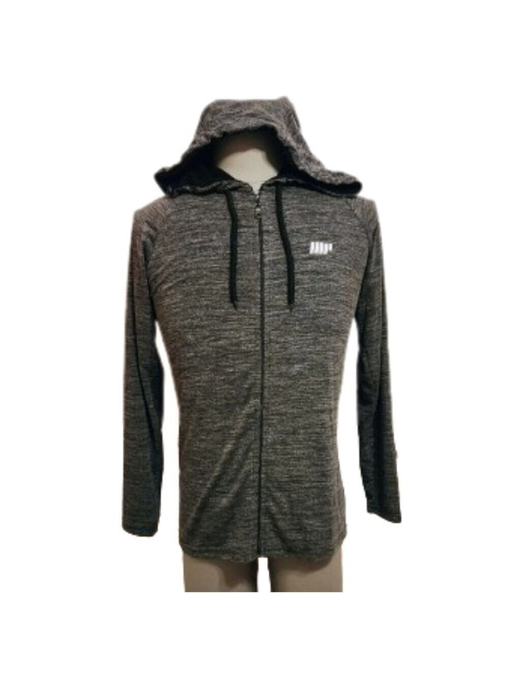 Myprotein Gray Zip Front Hoodie Athletic Jacket Small